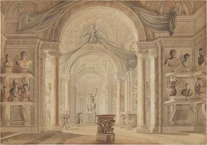 皮奥·克莱门蒂诺博物馆的巴黎大教堂 – 归因于亚伯拉罕·路易斯·鲁道夫·杜克罗斯和乔瓦尼·沃尔帕托