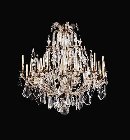 路易十五风格的切割水晶和玻璃枝形吊灯 – A-Louis-XV风格切割水晶玻璃枝形吊灯