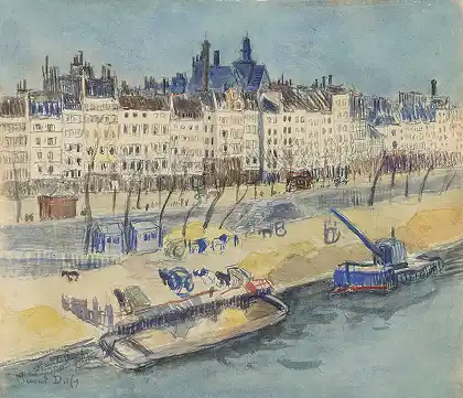 巴黎，码头驳船 – 拉乌尔-达菲
