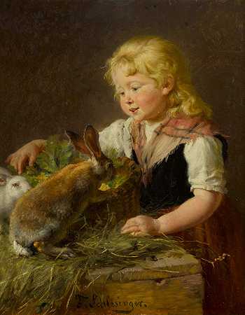 喂兔子 – 费利克斯·施莱辛格