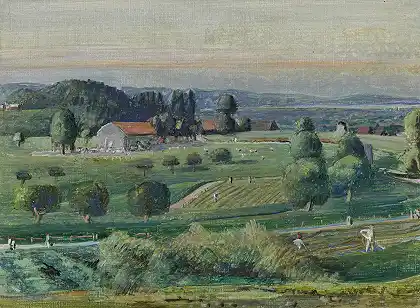 小托根堡景观（沃尔芬斯堡和康斯坦斯湖景观），1947年 – 阿尔弗雷德·海因里希·佩莱格里尼