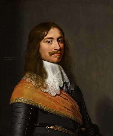 米切尔·鲍伊（1617-1658）的肖像，半身，盔甲，腰带和白领 – 雅各布-威伦兹-小德尔夫–