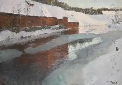 冬天的莱萨克河 – 弗里茨-索洛
