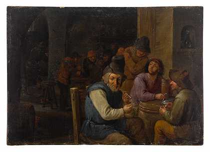 酒馆里的烟民 – 佛兰德学校——17世纪-