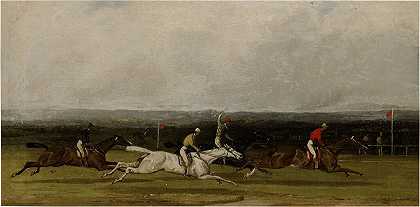 比赛和终点：一副油画 – 塞缪尔·亨利·阿尔肯-