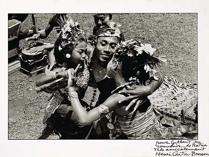 巴厘岛，萨扬，印度尼西亚，阿隆·科特约克舞，1949年 – 亨利-卡地亚-布列松-