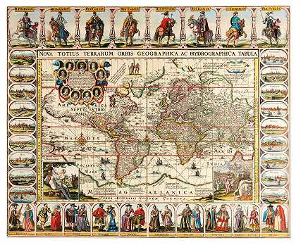 新托蒂斯地形图地理位置图。阿姆斯特丹：约翰内斯·扬索纽斯，1632年 – 彼得-范-登-科尔-