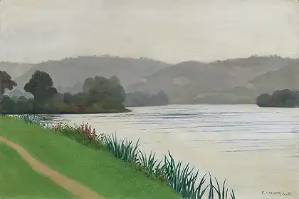 塞纳河畔到图尔内多斯，灰色效果，1921年 – 水泡