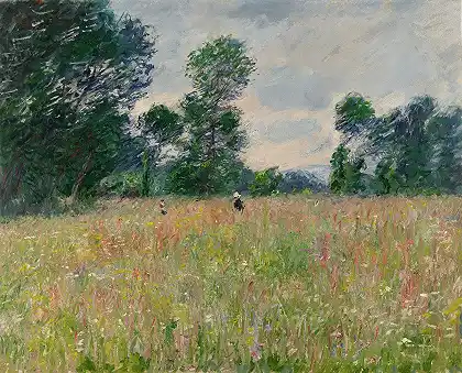 《開滿野花的草原》 – 克勞德・莫內