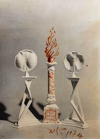 Castor et Pollux，为goldsmiths object Gala portant la Flamme de Castor et Pollux进行研究 – 萨尔瓦多·达利