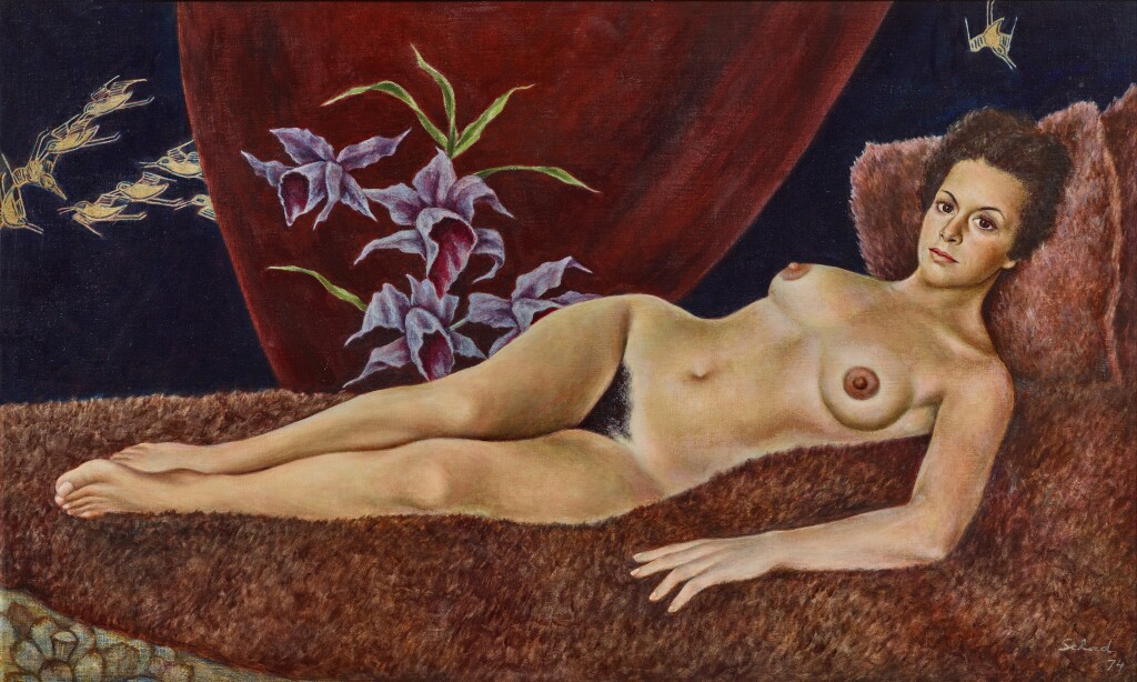 裸体躺着 – 克里斯蒂安·沙德