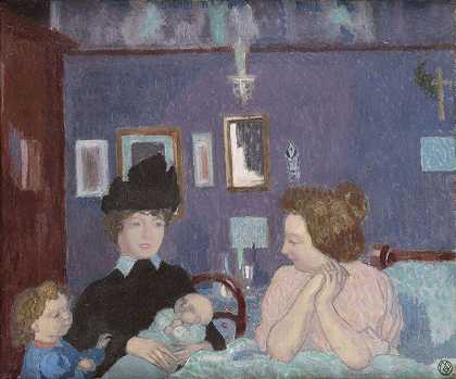 参观紫色房间（1899年）|可出售 by Maurice Denis
