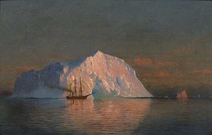 冰山，拉布拉多（19世纪末） by William Bradford