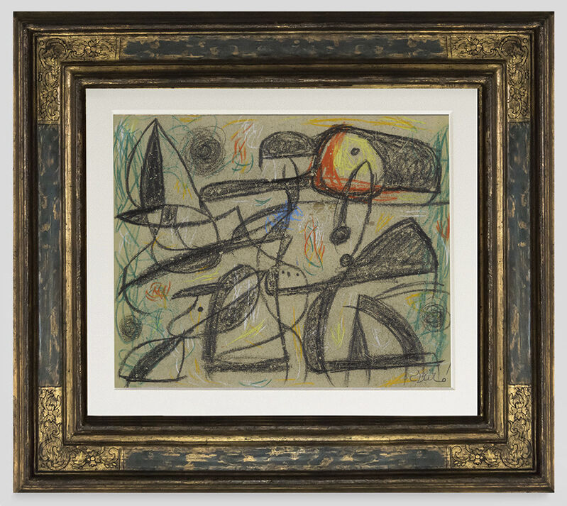 女人，鸟（1977） by Joan Miró