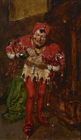 《小丑》（1875） by William Merritt Chase