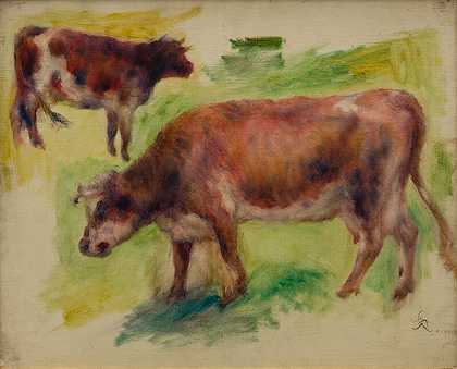 牛研究（1841-1919） by Pierre-Auguste Renoir