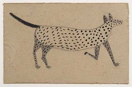 斑点狗（约1939-1942年） by Bill Traylor