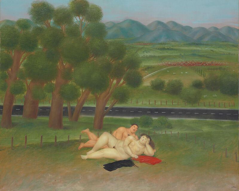 哥伦比亚景观（1986） by Fernando Botero