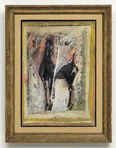 《马与骑士》（1952） by Marino Marini