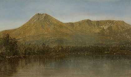 缅因州卡塔赫丁山（约1877年） by Sanford Robinson Gifford