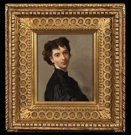 《少女画像》（1863-1865） by Giovanni Boldini