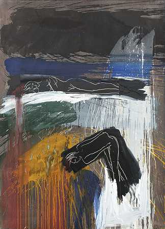 无标题/喷溅绘画（1986） by Bruce McLean