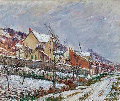 雪景（1911） by Gustave Loiseau