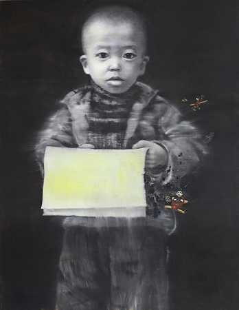 黄色报纸自画像（2012） by Li Tianbing