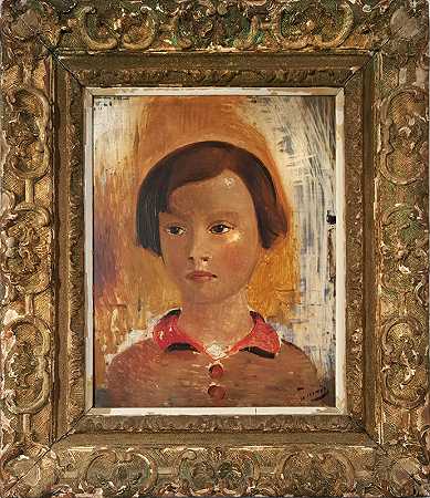 《小女孩画像》（1928） by André Derain