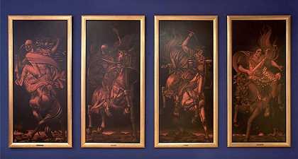 《启示录四骑士：埃伯+塞利格+达乔尔+凯勒》（2008） by Laibach Kunst