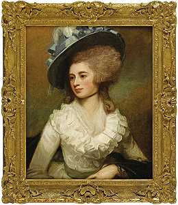 卡罗琳·普莱斯夫人肖像（1774） by George Romney