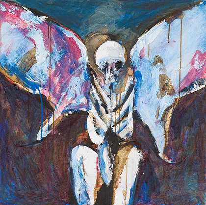 蓝色翅膀（1989） by Fritz Scholder