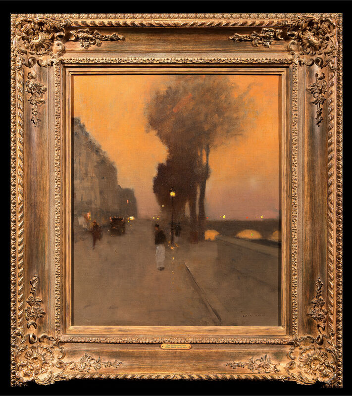 巴黎波旁码头（约1900年） by Luigi Loir