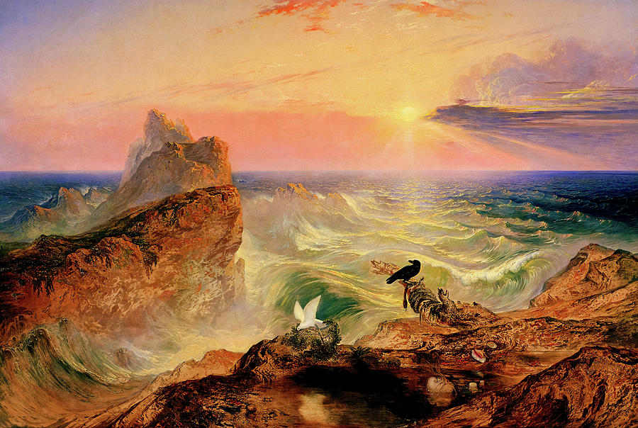 1840年的《缓和海水》`The Assuaging of the Waters, 1840 by John Martin