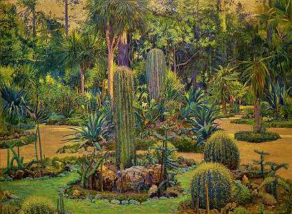 德尔蒙特仙人掌花园`Cactus Garden, Del Monte by M Evelyn McCormick