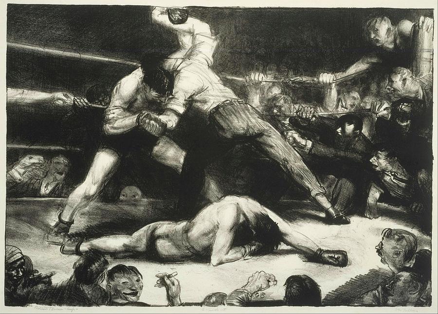 击倒`A Knock-Out by George Bellows