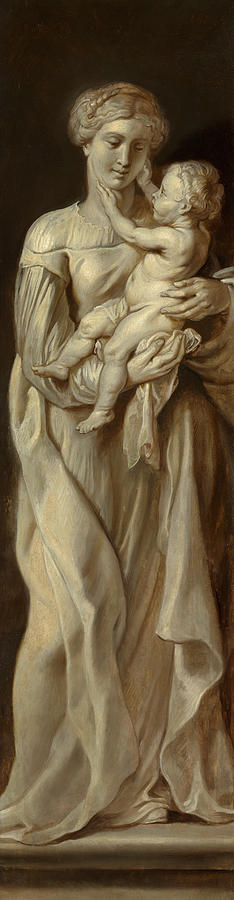 麦当娜带着孩子，1618年`Madonna with Child, 1618 by Peter Paul Rubens