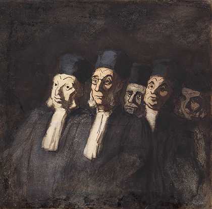 律师席 – 尊敬的Daumier