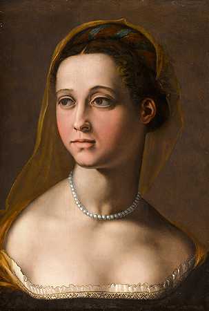 Portrait of a woman, head and shoulders |《女子肖像，頭與肩》 – 朱利奥·罗马诺