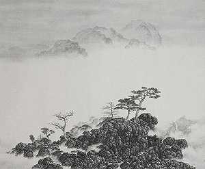 山顶上的树木 by Hsia I-fu