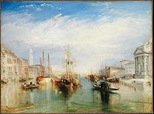 威尼斯，从麦当娜·德拉·萨勒特的门廊（约1835年） by J. M. W. Turner