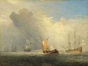 鹿特丹渡轮（1833年） by J. M. W. Turner
