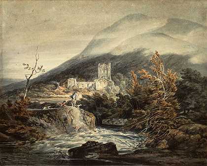 蒙茅斯郡兰托尼修道院（1792） by J. M. W. Turner