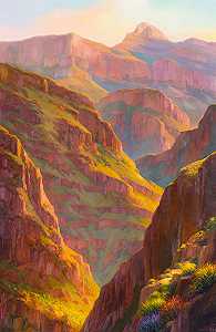 Bright Angel Trail  by Charles Pabst