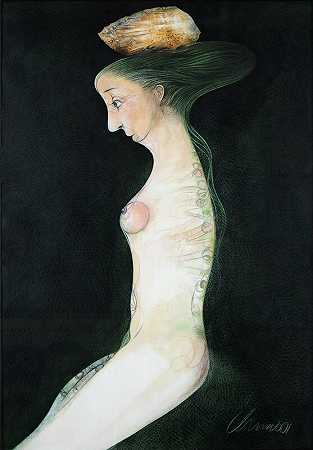《头上有石头的女孩》（2001年） by Pedro Pablo Oliva