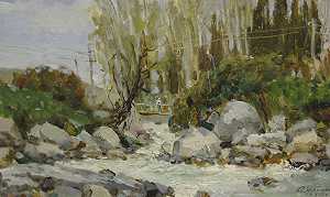 山溪（1950） by Anatoly Ivanovich Yablokov
