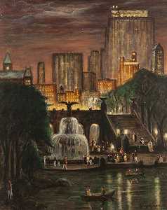 中央公园广播城（1938） by Edmund Yaghjian