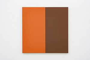两半（橙色、棕色）（2019年） by Steven Aalders