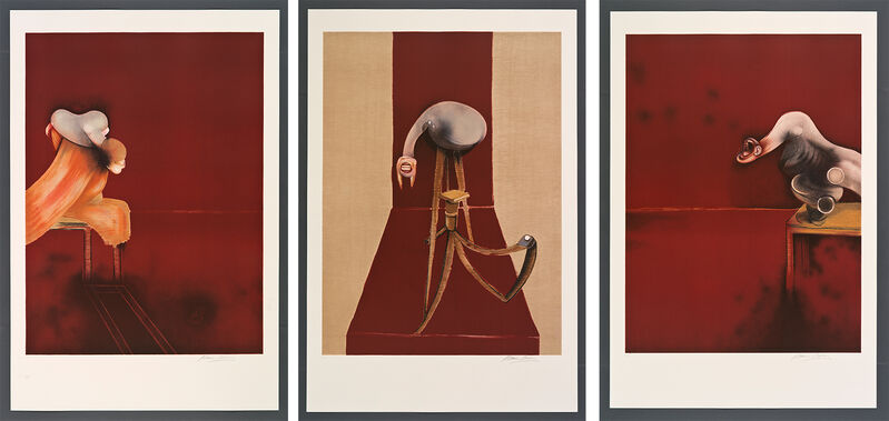 1944年三联画第二版（大版）（1988年） by Francis Bacon