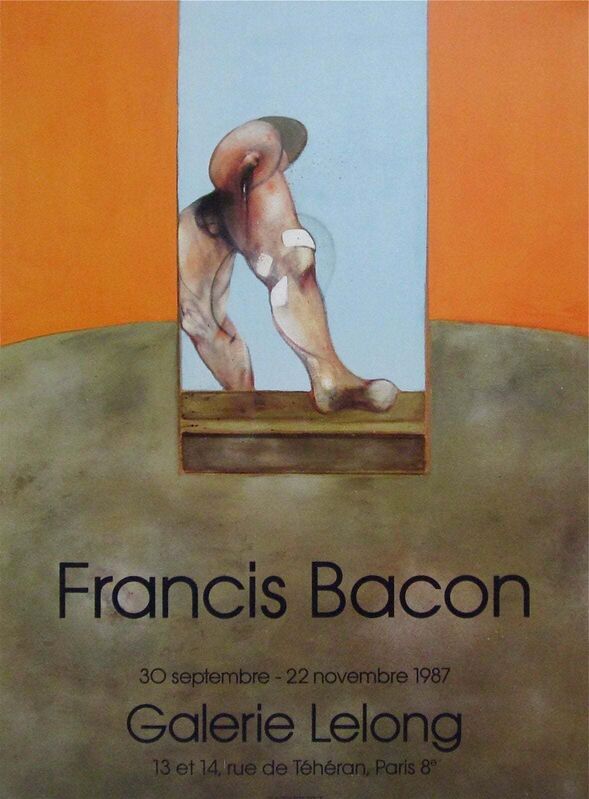 1987年Galerie Lelong展览海报原件（1987年）无标题， by Francis Bacon